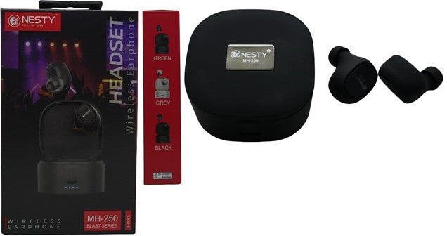 Nesty Blast MH 250 True Bluetooth Wireless Earphones Black