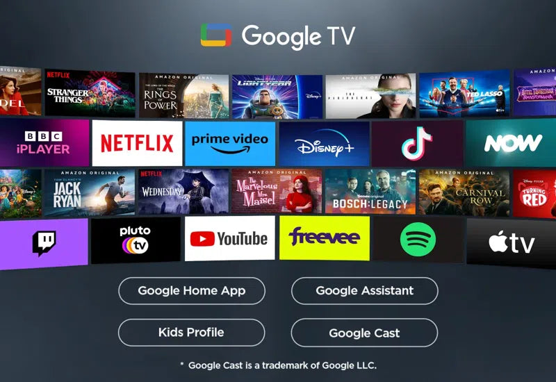 TCL 65-Inch QLED GOOGLE 144HZ LED TV