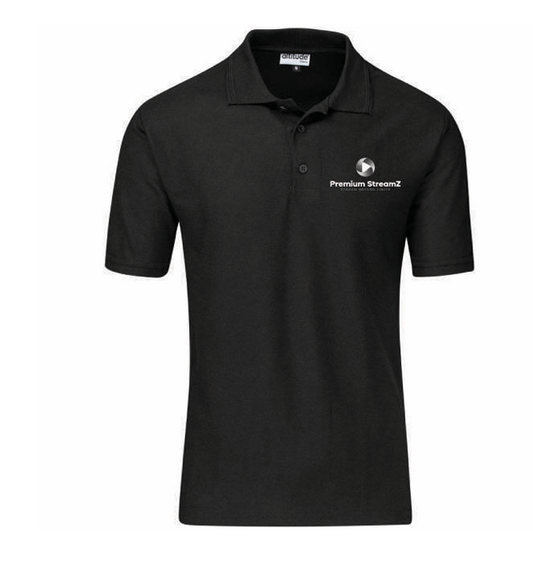 Men’s Basic Pique Golf Shirt - BLACK