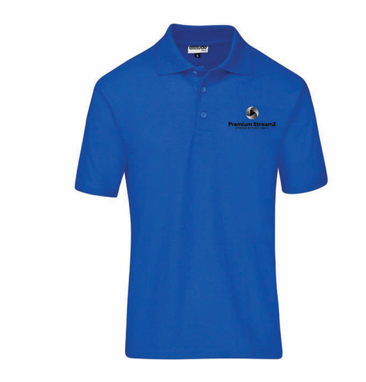 Men’s Basic Pique Golf Shirt - BLUE