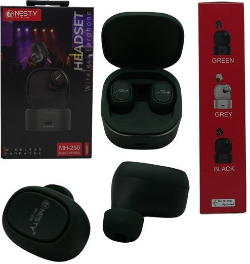 Nesty Blast MH 250 True Bluetooth Wireless Earphones Green