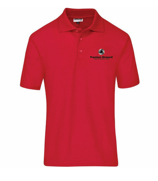 Men’s Basic Pique Golf Shirt - RED
