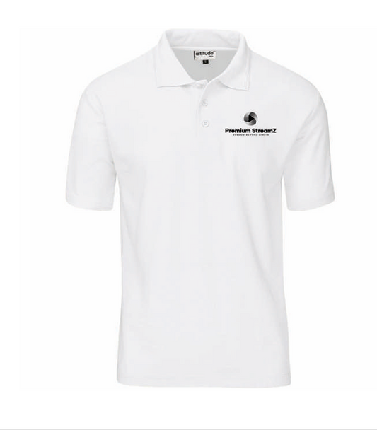 Men’s Basic Pique Golf Shirt - WHITE